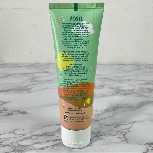 Perfectly Posh-GETTIN’ HANDSY~renewing hand scrub~ New Sealed bottle - Picture 4 of 7